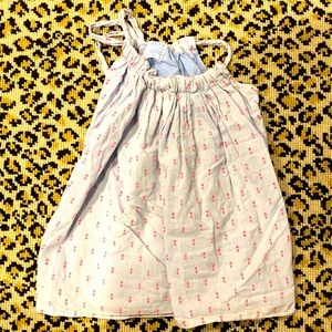 Mer St. Barth blue and pink tie top